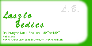 laszlo bedics business card